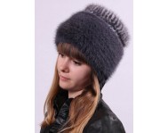 Купить женские шапки из вязаной норки - MG